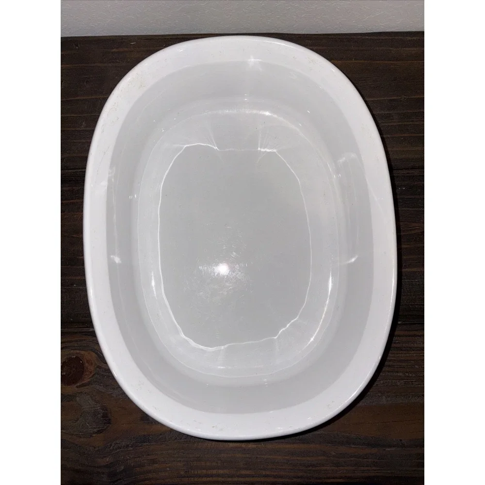 Corning Ware French White F-2-B 2.8 Lt & F-12-B 1.8 Lt Casserole Dishes No Lids